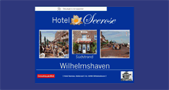 Desktop Screenshot of hotelseerose-whv.de