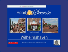 Tablet Screenshot of hotelseerose-whv.de